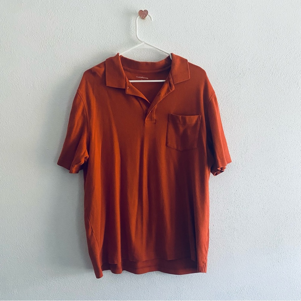 Croft & barrow orange polo shirt